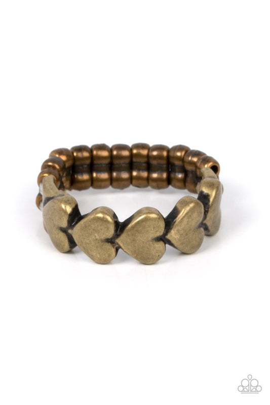 Rhythm of Love - Brass - Paparazzi Ring Image