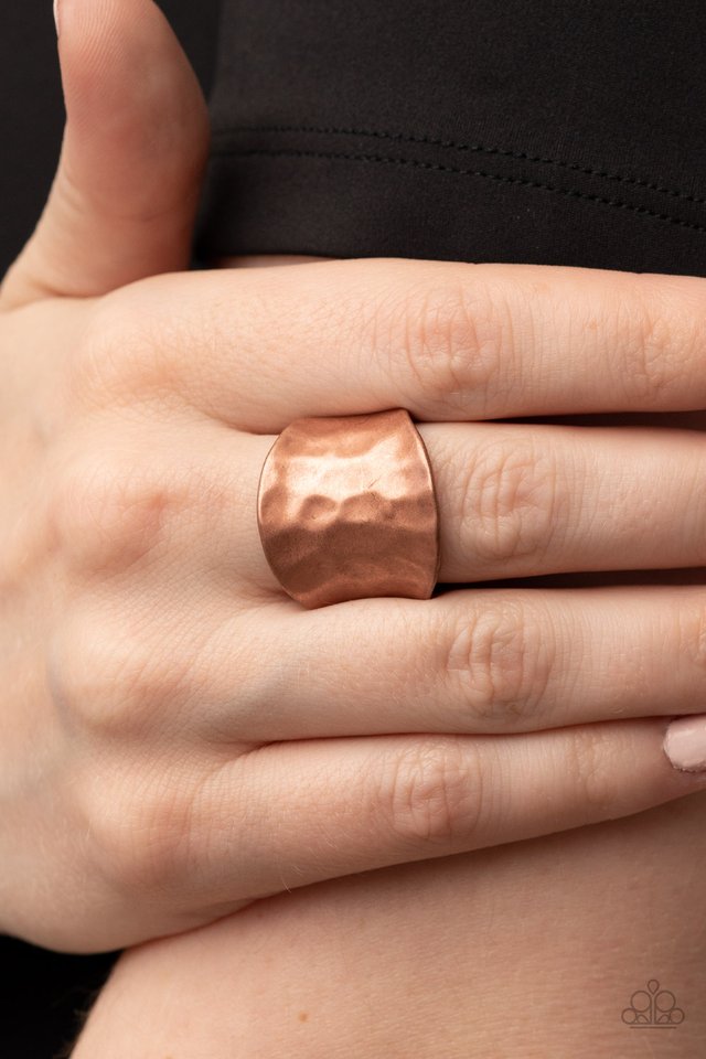 Hammer Down - Copper - Paparazzi Ring Image