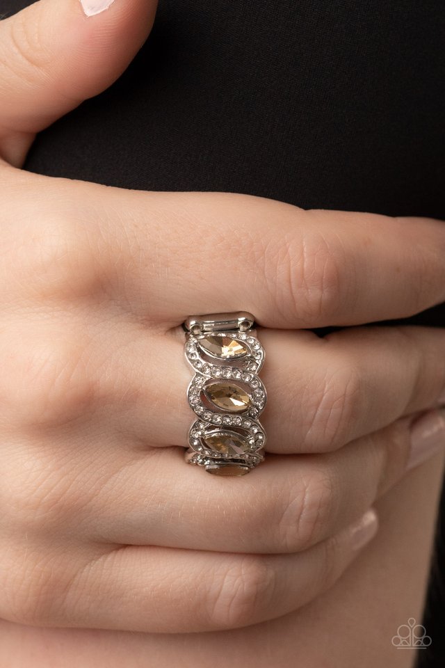 Staggering Sparkle - Brown - Paparazzi Ring Image