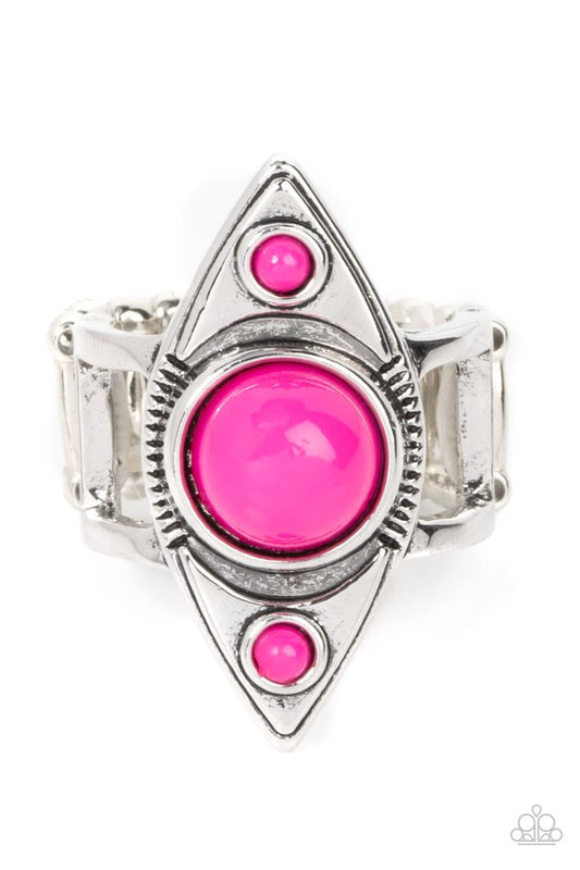 Pivoting Point - Pink - Paparazzi Ring Image