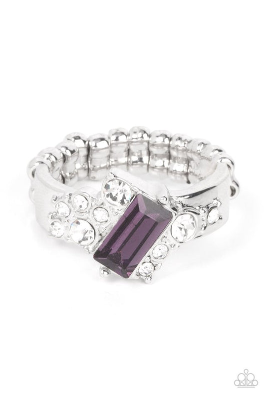Tip the Balance - Purple - Paparazzi Ring Image