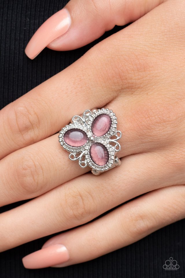 Bewitched Blossoms - Purple - Paparazzi Ring Image
