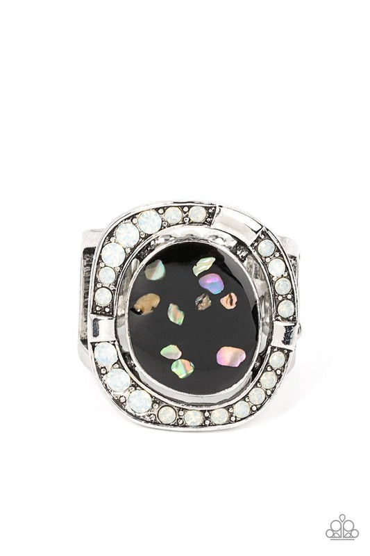 Beach Bijou - Black - Paparazzi Ring Image