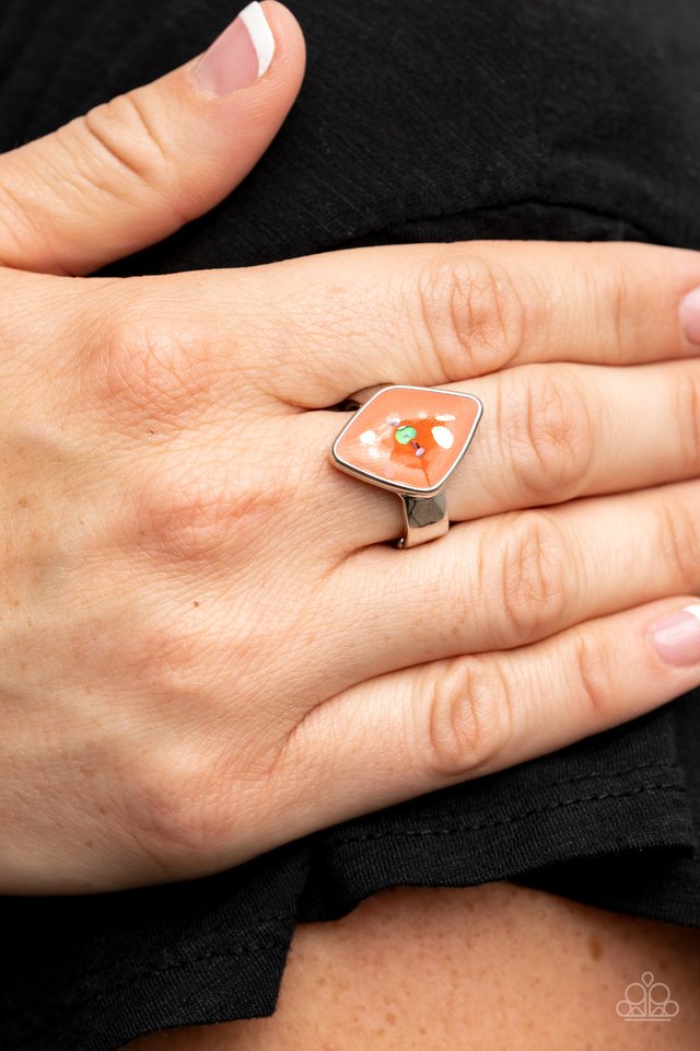 Stellar Shores - Orange - Paparazzi Ring Image