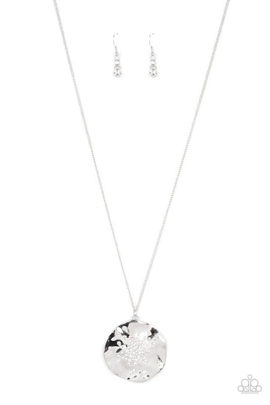 Boom and COMBUST - White - Paparazzi Necklace Image