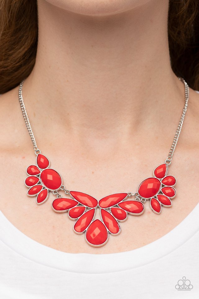 A Passing FAN-cy - Red - Paparazzi Necklace Image
