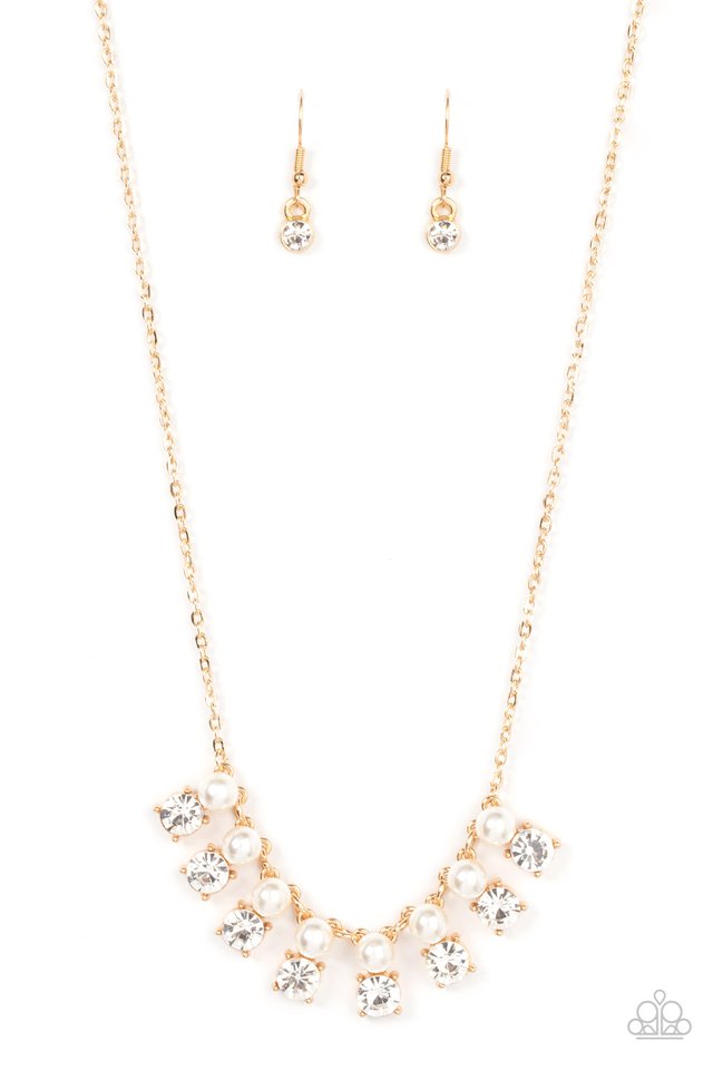 Dashingly Duchess - Gold - Paparazzi Necklace Image