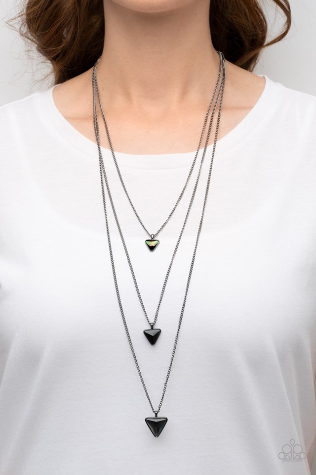 Follow the LUSTER - Black - Paparazzi Necklace Image