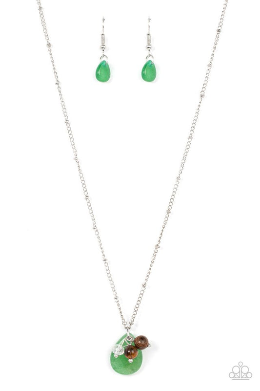 Cherokee Canyon - Green - Paparazzi Necklace Image