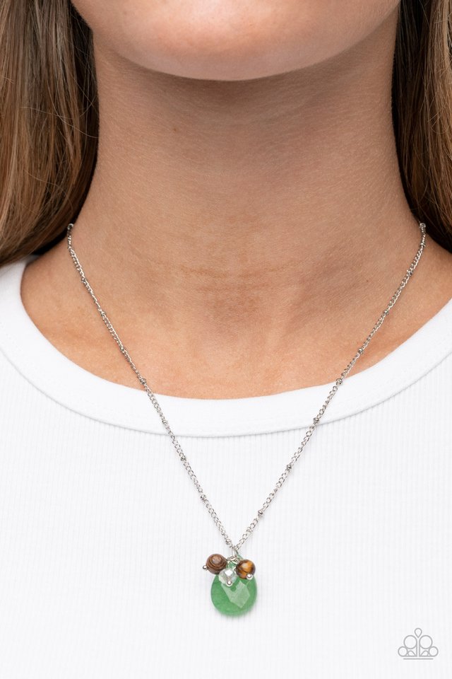 Cherokee Canyon - Green - Paparazzi Necklace Image
