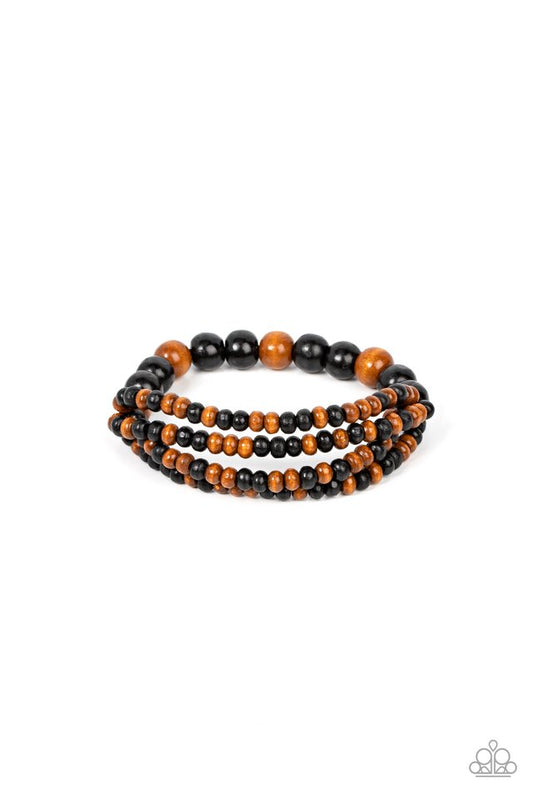 Oceania Oasis - Black - Paparazzi Bracelet Image