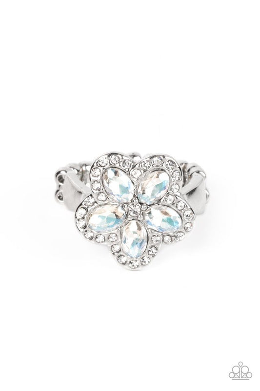 Efflorescent Envy - White - Paparazzi Ring Image