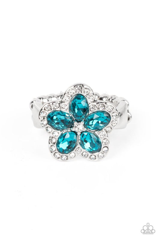 Efflorescent Envy - Blue - Paparazzi Ring Image