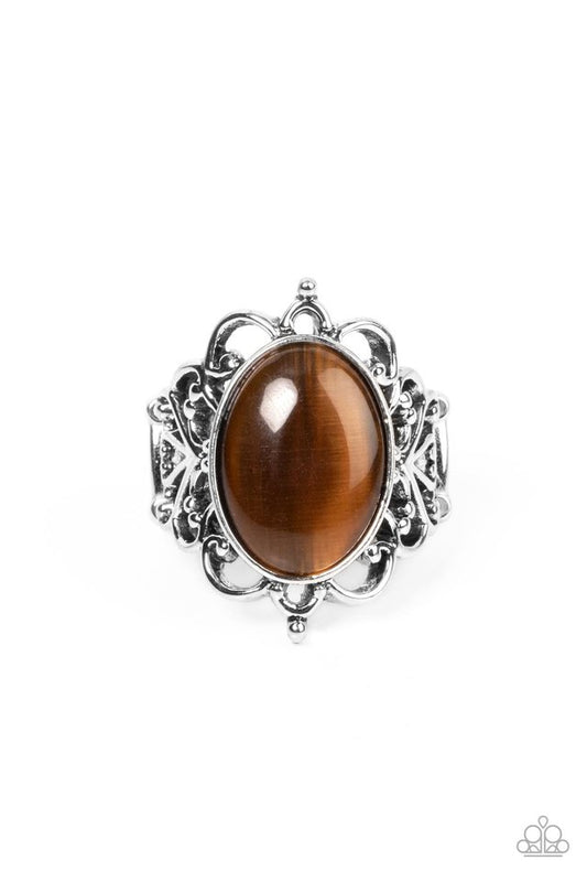 Radiantly Reminiscent - Brown - Paparazzi Ring Image