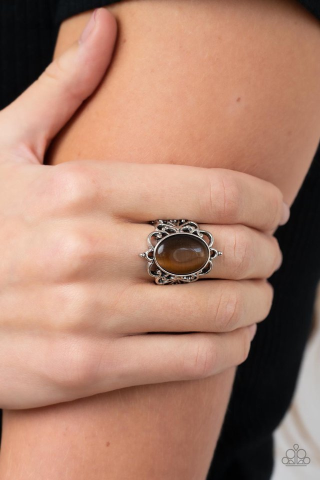 Radiantly Reminiscent - Brown - Paparazzi Ring Image