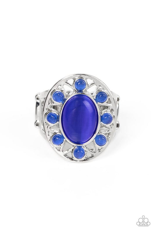 Sunny Solstice - Blue - Paparazzi Ring Image