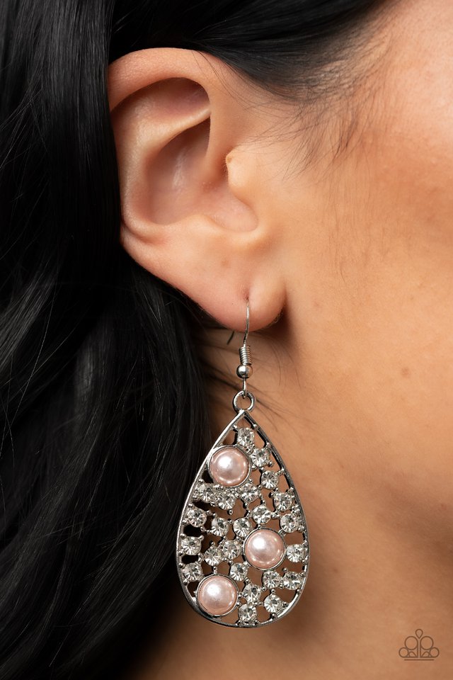 Bauble Burst - Pink - Paparazzi Earring Image