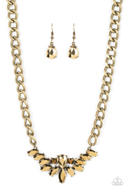 ​Come at Me - Brass - Paparazzi Necklace Image