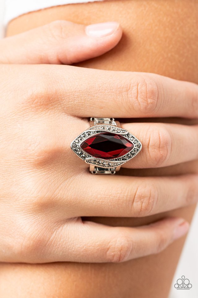 Let Me Take a REIGN Check - Red - Paparazzi Ring Image