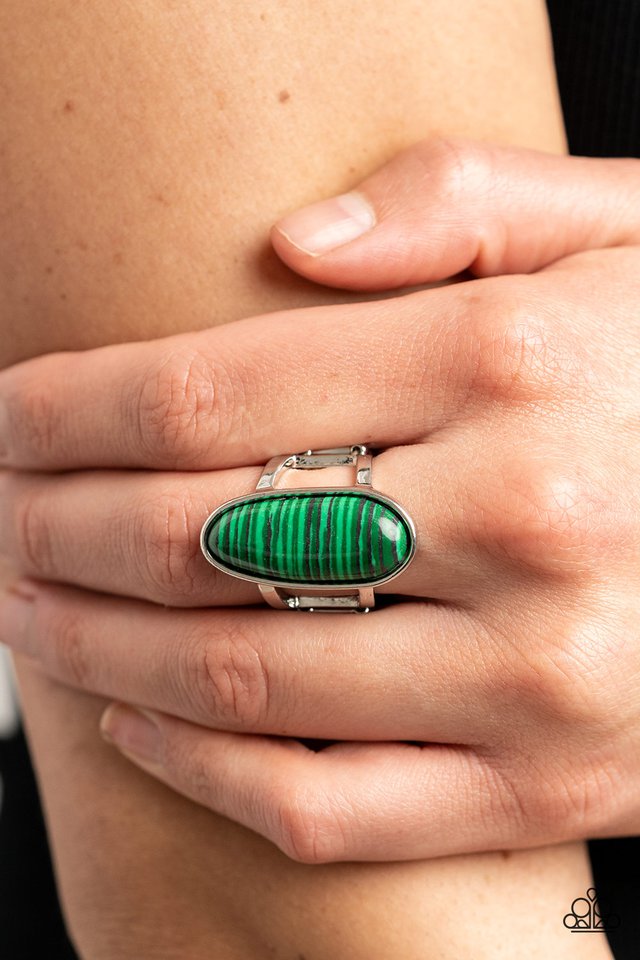 Eco Expression - Green - Paparazzi Ring Image
