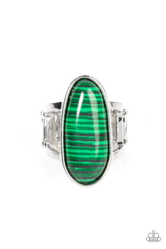 Eco Expression - Green - Paparazzi Ring Image