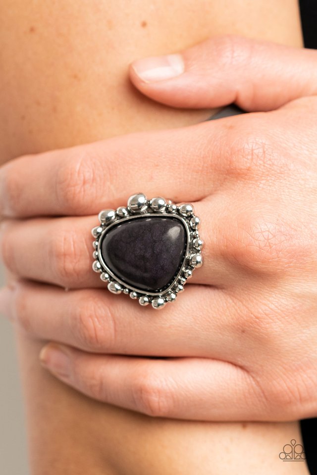 Dont DWELLER on It - Black - Paparazzi Ring Image