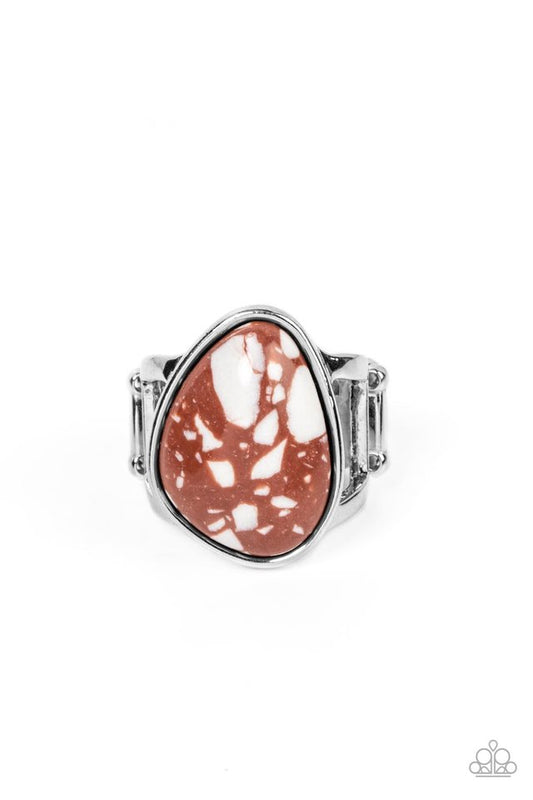 Earth Hearth - Brown - Paparazzi Ring Image
