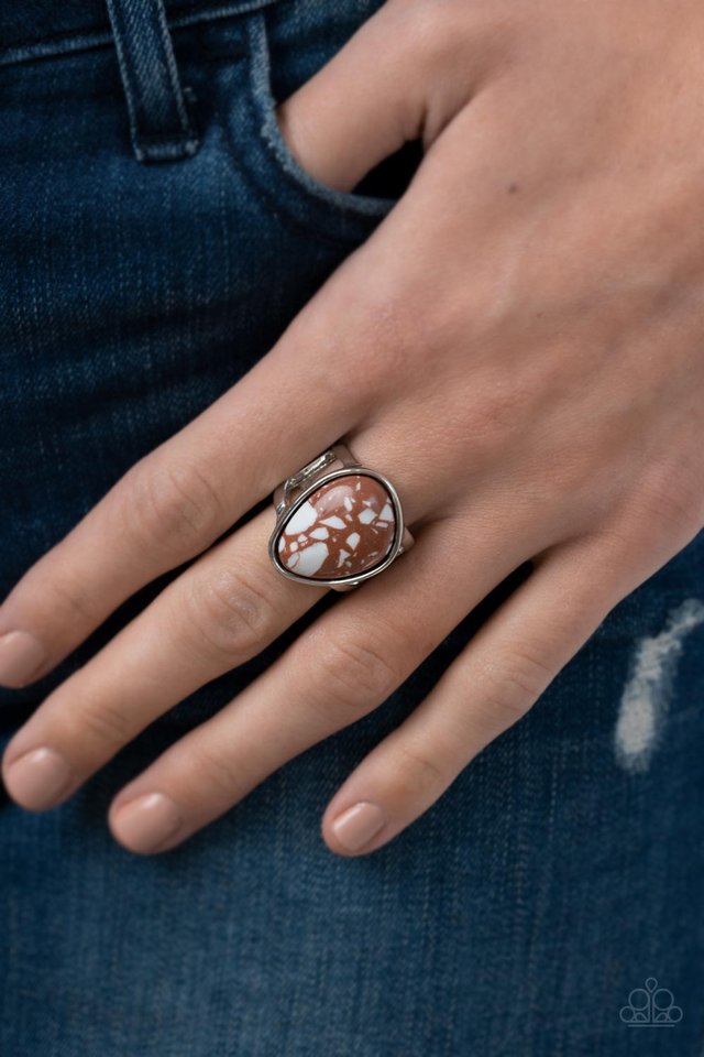 Earth Hearth - Brown - Paparazzi Ring Image