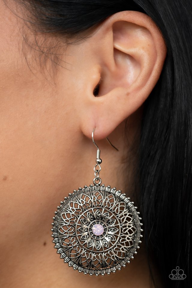 Spellbinding Botanicals - Pink - Paparazzi Earring Image