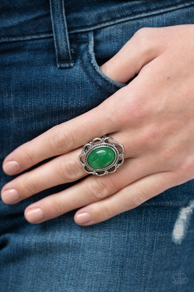 Gemstone Eden - Green - Paparazzi Ring Image