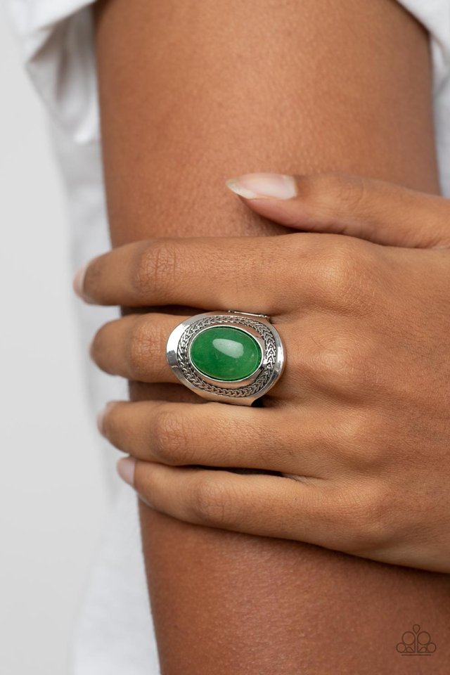 Rockable Refinement - Green - Paparazzi Ring Image