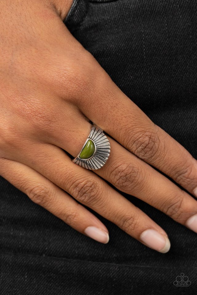 Fabulously FAN-tabulous - Green - Paparazzi Ring Image