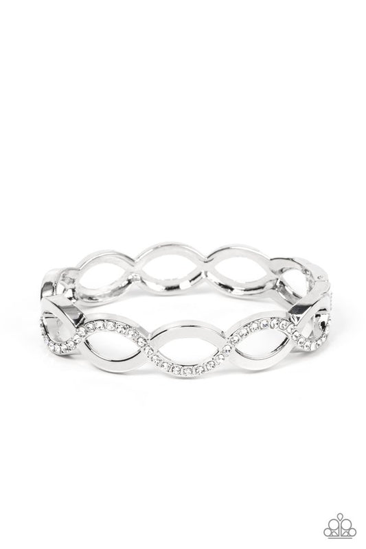 Tailored Twinkle - White - Paparazzi Bracelet Image