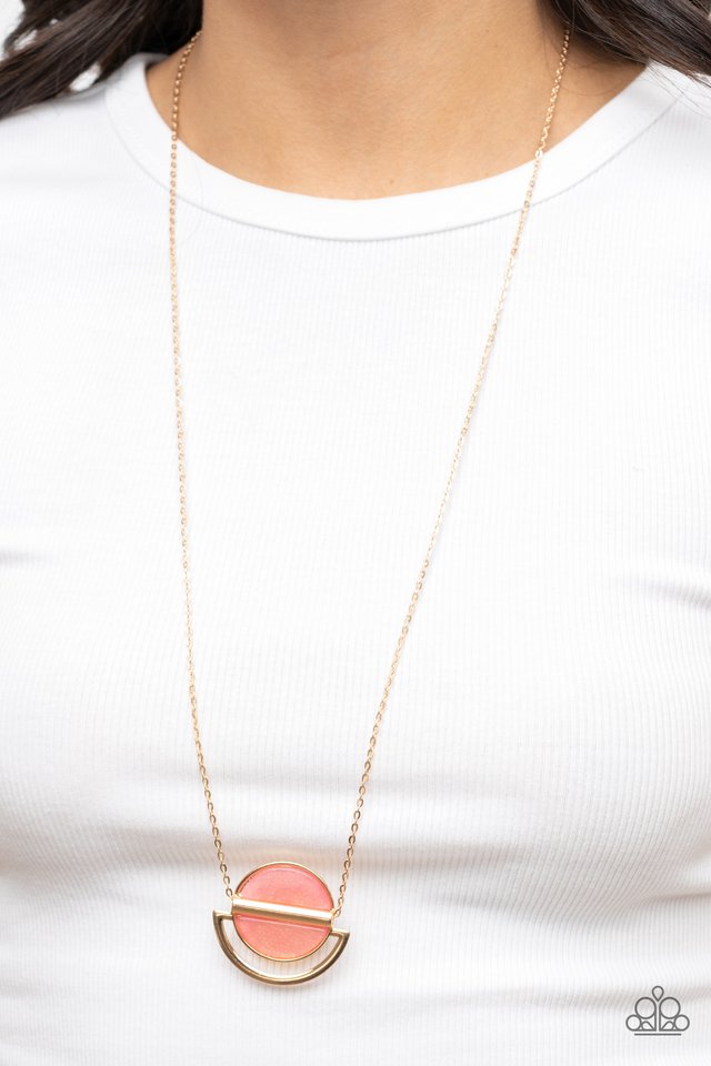Ethereal Eclipse - Pink - Paparazzi Necklace Image