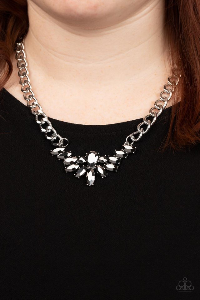 Come at Me - Silver - Paparazzi Necklace Image