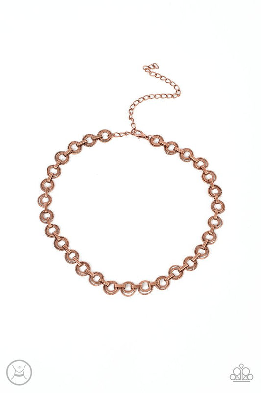 Grit and Grind - Copper - Paparazzi Necklace Image
