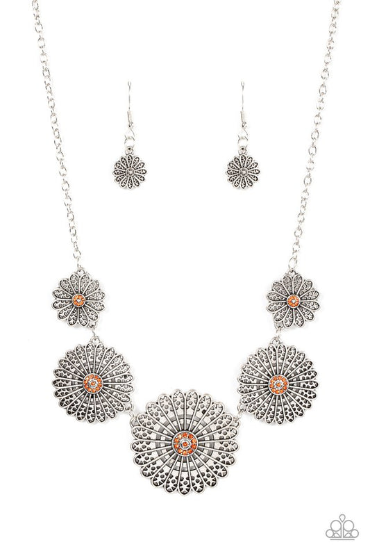 Marigold Meadows - Orange - Paparazzi Necklace Image