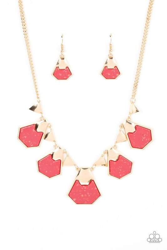 ​Extra Exclusive - Red - Paparazzi Necklace Image