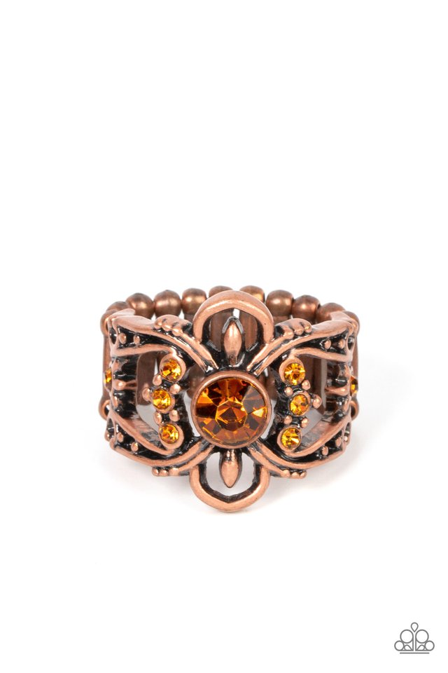 We Wear Crowns Here - Copper - Paparazzi Ring Image
