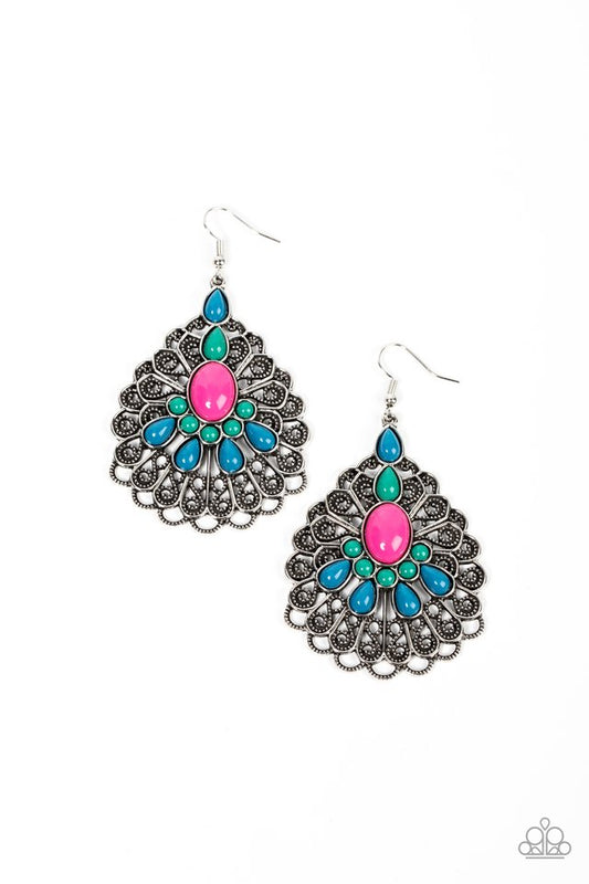 Peacock Prance - Multi - Paparazzi Earring Image