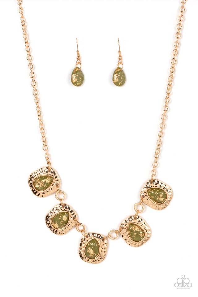 Mayan Masterpiece - Green - Paparazzi Necklace Image