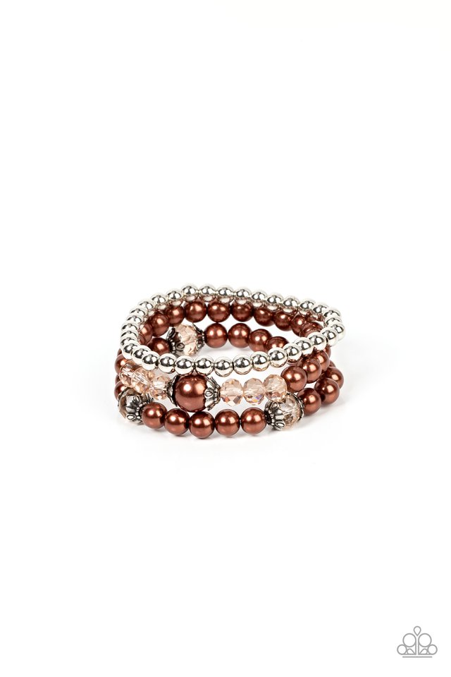 Positively Polished - Brown - Paparazzi Bracelet Image