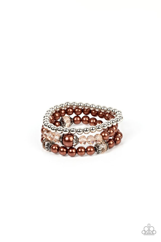 Positively Polished - Brown - Paparazzi Bracelet Image