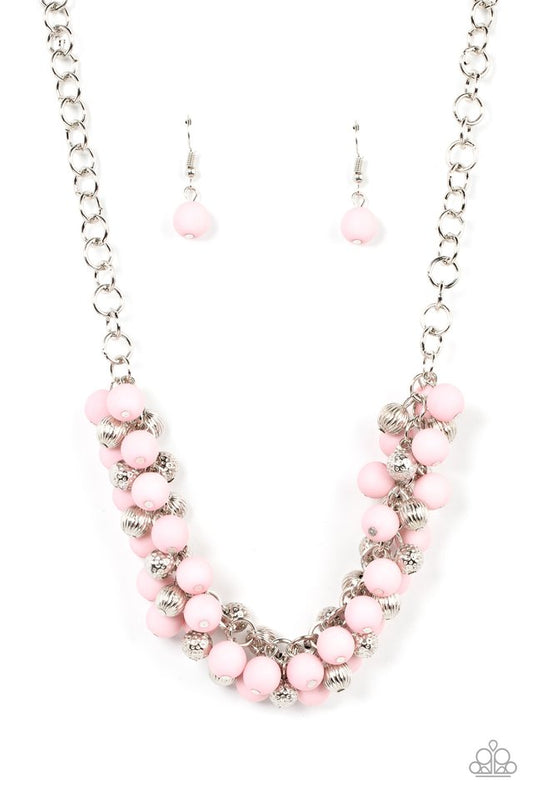 Party Procession - Pink - Paparazzi Necklace Image