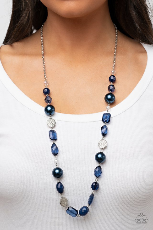 Timelessly Tailored - Blue - Paparazzi Necklace Image