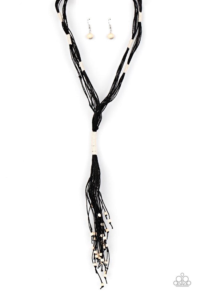 Whimsically Whipped - Black - Paparazzi Necklace Image