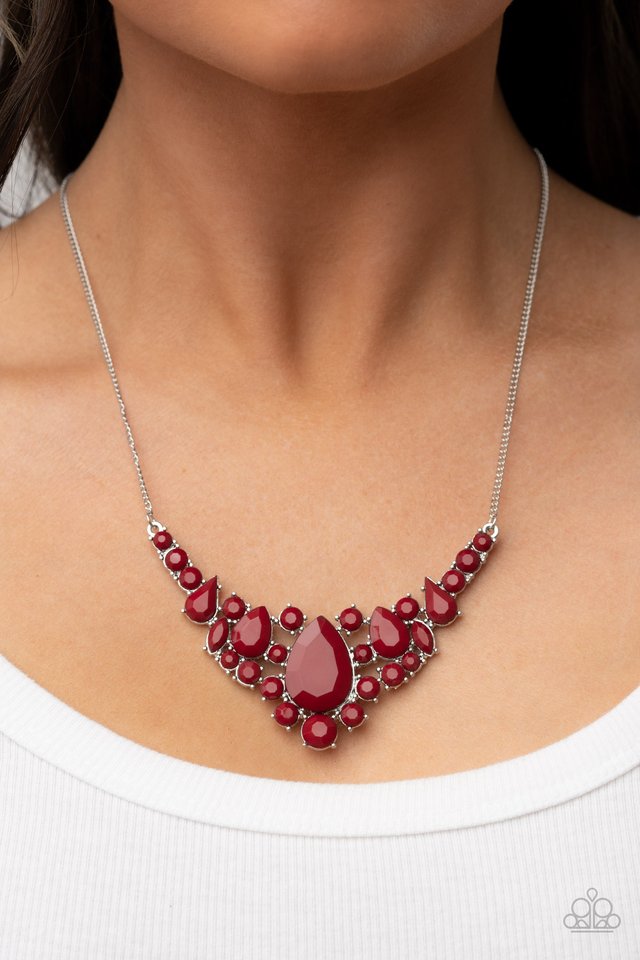 Bali Ballroom - Red - Paparazzi Necklace Image