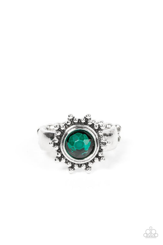 Expect Sunshine and REIGN - Green - Paparazzi Ring Image