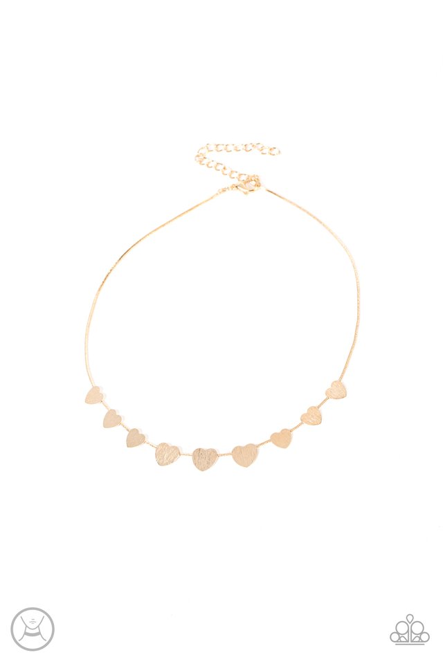Dainty Desire - Gold - Paparazzi Necklace Image
