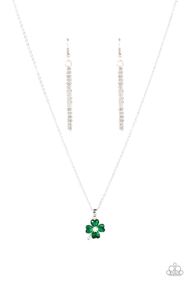 ​Kiss Me, Im Irish - Green - Paparazzi Necklace Image